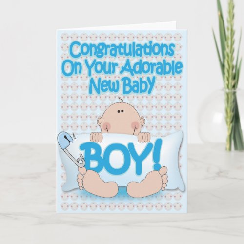 baby boy card