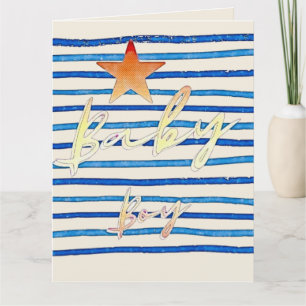 Baby boy card