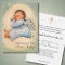 Baby Boy Catholic Funeral Memorial Holy Card -
