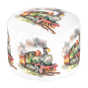 Baby Boy Choo Choo Train Pouf