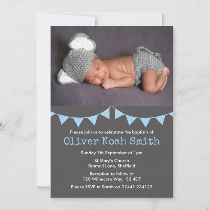 boy baptism invitations