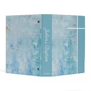 Baby Boy Christian Baptism Mini Binder