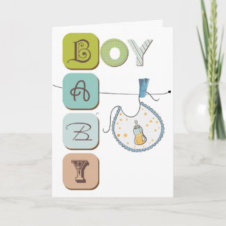 baby boy congratulations card