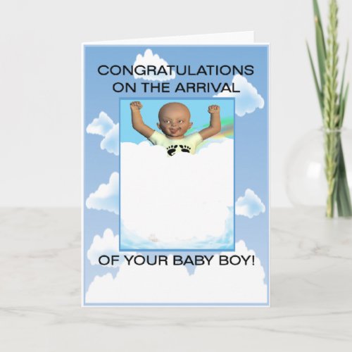 Baby Boy Congratulations Card
