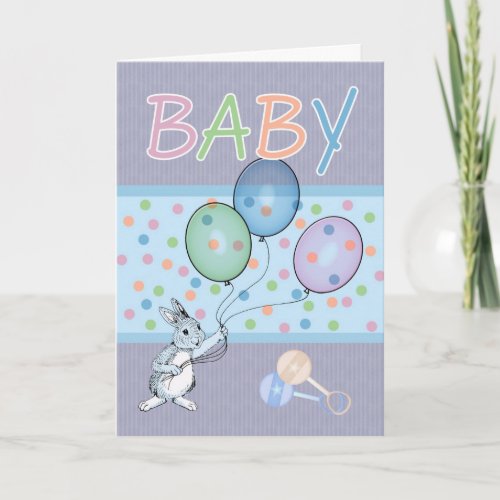 Baby Boy congratulations new baby Card