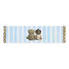 Baby Boy Cowboy and Teddy Bear Water Bottle Labels