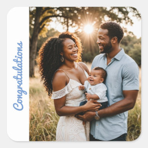 baby boy custom congratulations Sticker