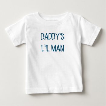 Baby Boy "daddy's L'il Man" Cotton Bodysuit by CKGIFTS at Zazzle