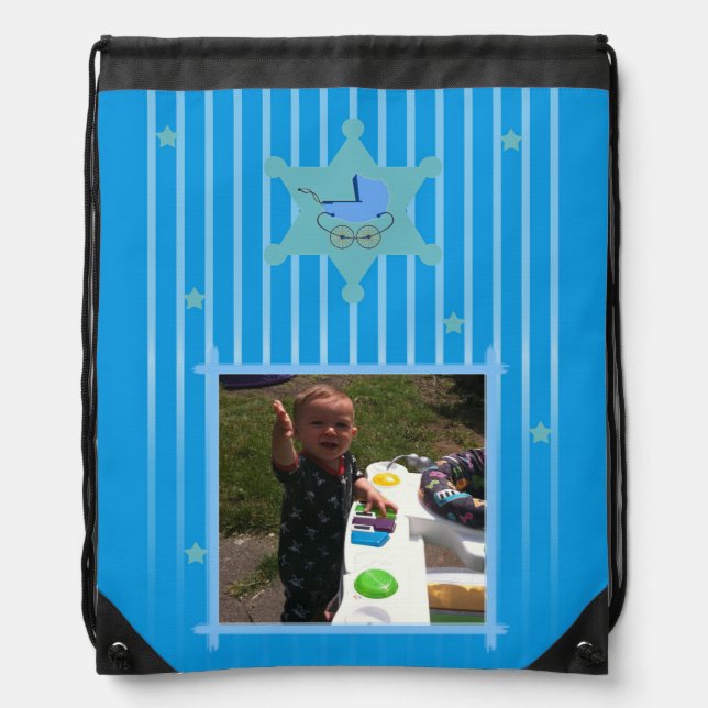 Baby Boy Diaper Bag Photo Little Sheriff (Front)