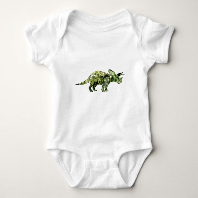 Baby boy Dinosaur Baby Jersey Bodysuit (Front)