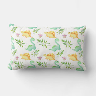 Baby Boy Dinosaur Nursery Bedroom Cute Chair Throw Lumbar Pillow