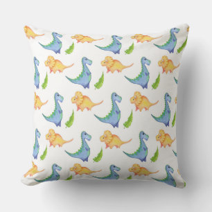 Baby Boy Dinosaur Nursery Bedroom Cute Chair Throw Pillow