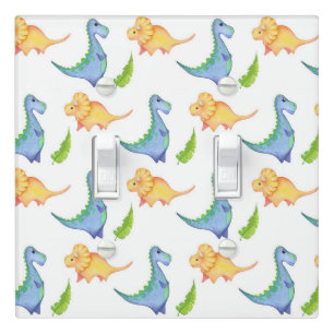 Baby Boy Dinosaur Nursery Bedroom Cute Light Switc Switch Cover