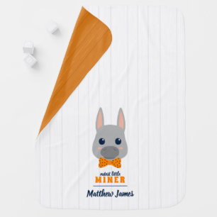 Baby Boy Donkey Burro Orange Blanket