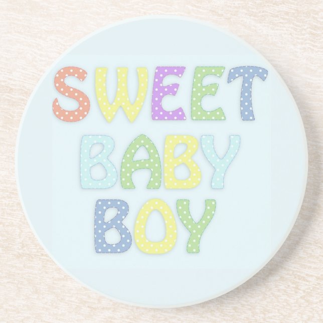 Baby Boy Drink Coaster (Front)