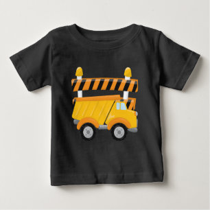 Baby boy dump truck construction t-shirt