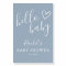 Baby Boy Dusty Blue Hello Baby Shower Sign