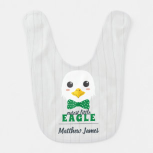 Baby Boy Eagle Green Baby Bib