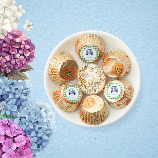 Baby Boy Elephant & Monkey Baby Golf Shower Reese's Peanut Butter Cups (Creator Uploaded)