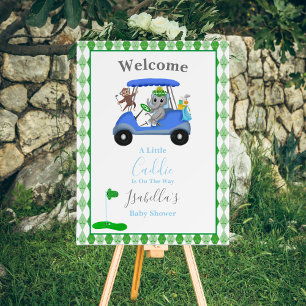 Baby Boy Elephant & Monkey Golf Shower Foam Board