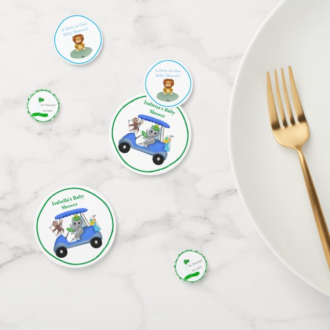 Baby Boy Elephant & Monkey Shower Confetti (Group)