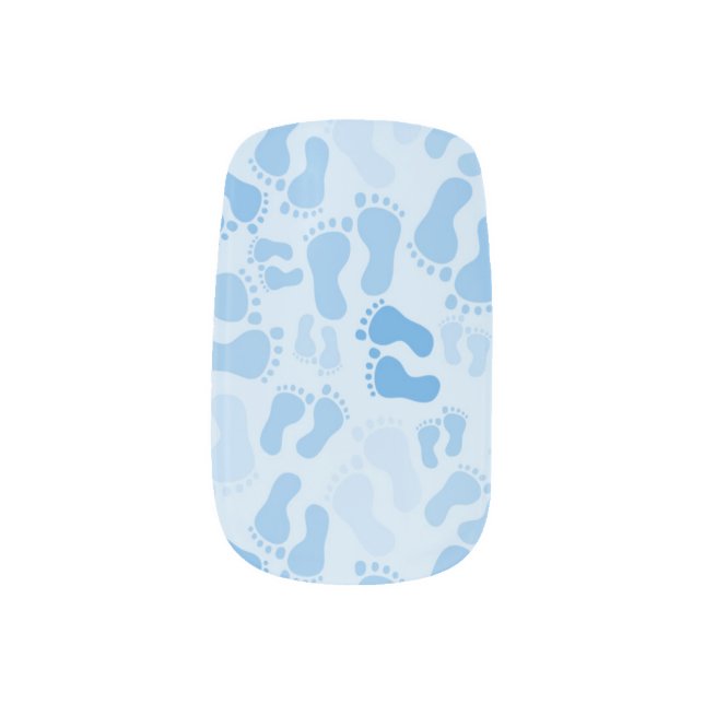 Baby Boy Feet Nail Art (Right Thumb)