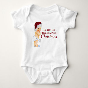 Baby Boy First Christmas Baby Bodysuit