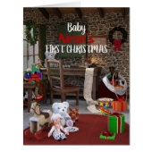 Baby Boy First Christmas Santa Workshop Christmas (Front)