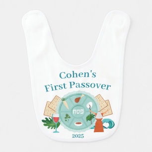 Baby Boy First Passover Name Year Baby Bib