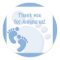 Baby Boy Footprint Little Feet Party Favor Sticker