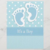 Baby Boy Footprints Adorable (Front)