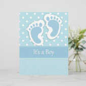 Baby Boy Footprints Adorable (Standing Front)