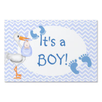 Baby Boy, Footprints, Stork,   Sign