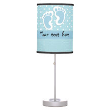 "Baby Boy" Footprints Table Lamp