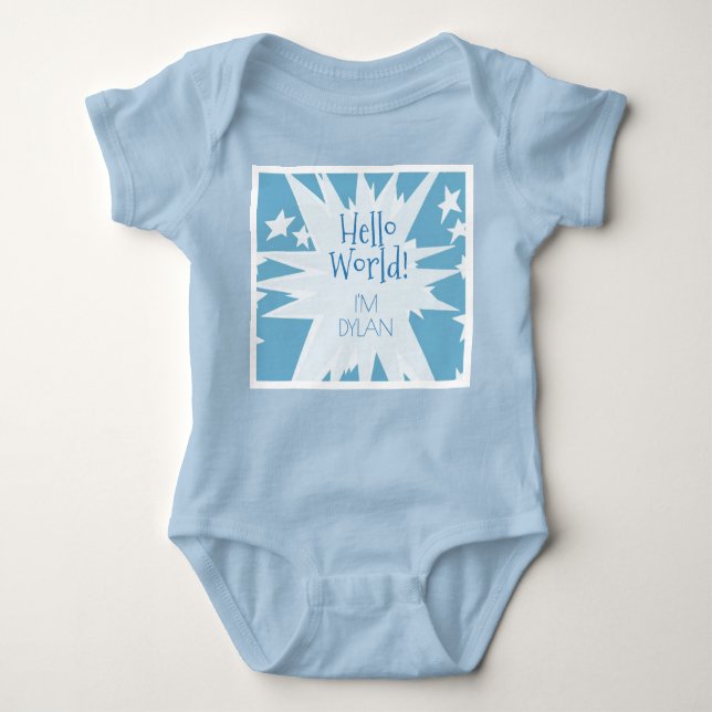 Baby Boy Gift! Shower him with this Baby Bodysuit (Front)