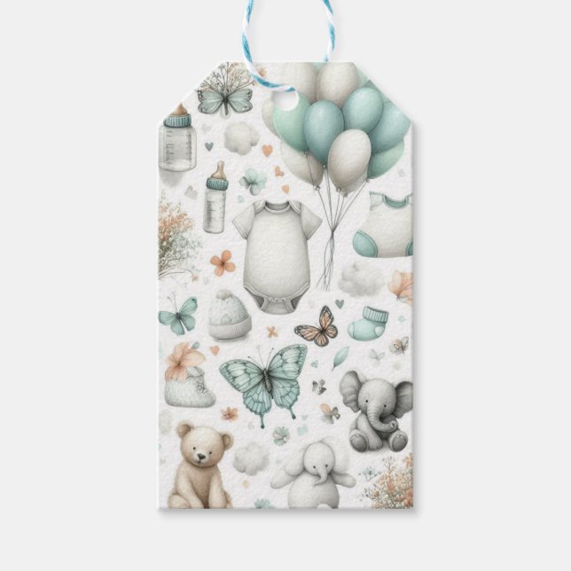 Baby Boy Gift Tags (Front)