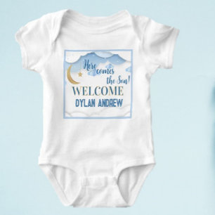 Baby Boy Gift! Welcome him with this Baby Bodysuit