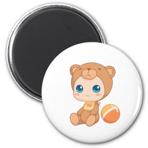 Baby Boy Girl Bear Jumpsuit Magnet