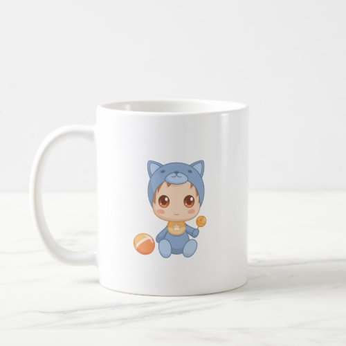 Baby Boy Girl Cat Jumpsuit Coffee Mug