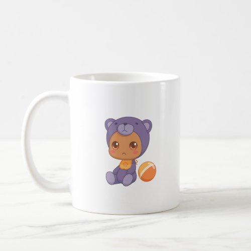 Baby Boy Girl Purple Bear Jumpsuit Coffee Mug