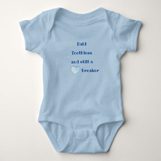 Baby Boy Heartbreaker One-Piece Baby Bodysuit (Front)