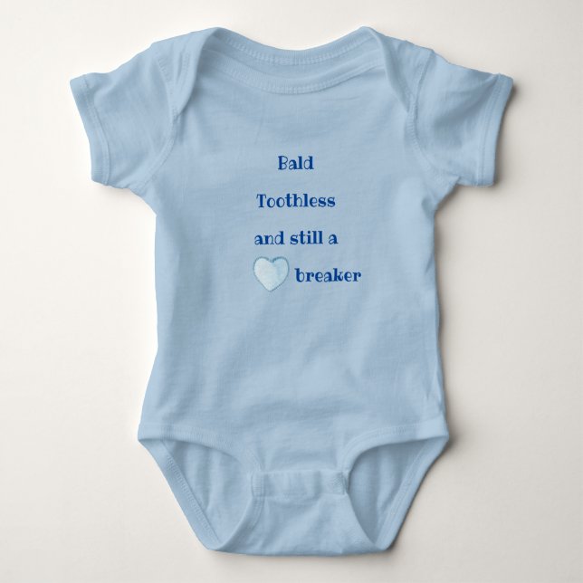 Baby Boy Heartbreaker One-Piece Bodysuit (Front)