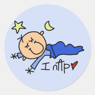 Baby Boy I Nap Stickers