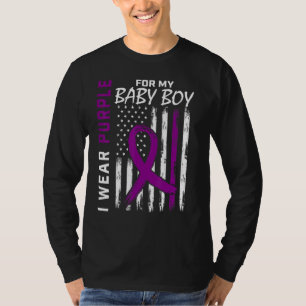 Baby Boy I Wear Purple For My Son Epilepsy Awarene T-Shirt