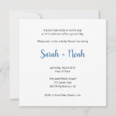 Baby Boy Illustration in Blue Shades Design (Back)