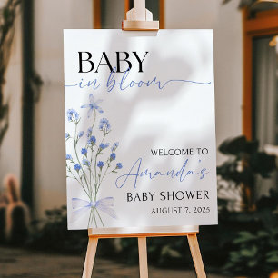 Baby Boy in Bloom Sign Baby in Bloom Baby Shower