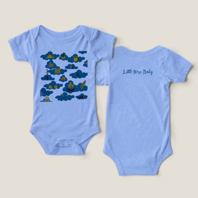 baby boy  infant t-shirt (Design Front & Back)