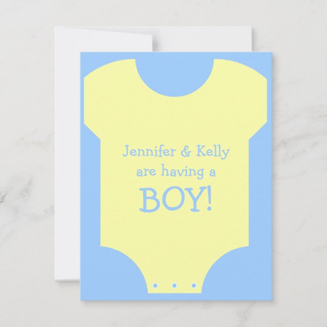 Baby Boy Invitation (Front)