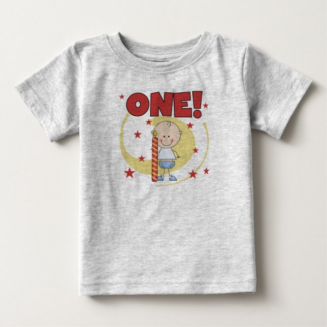 Baby Boy is One 1st Birthday Tshirts and Gifts (Front)