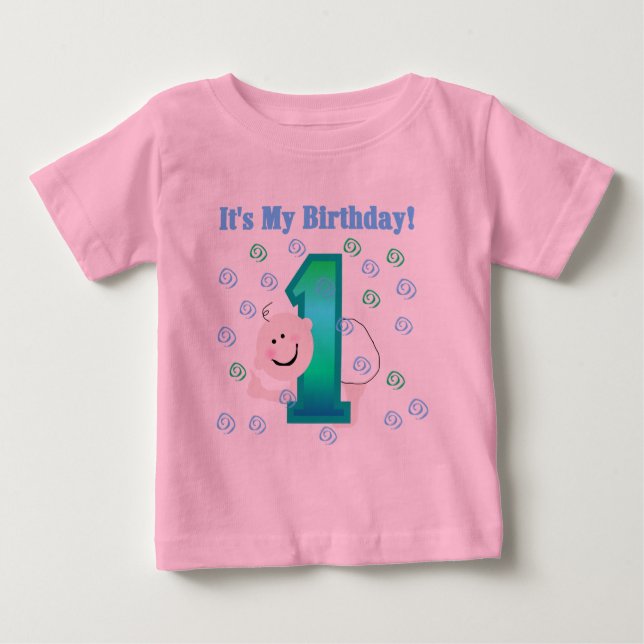 Baby Boy It's My 1st Birthday Baby T-Shirt (Front)